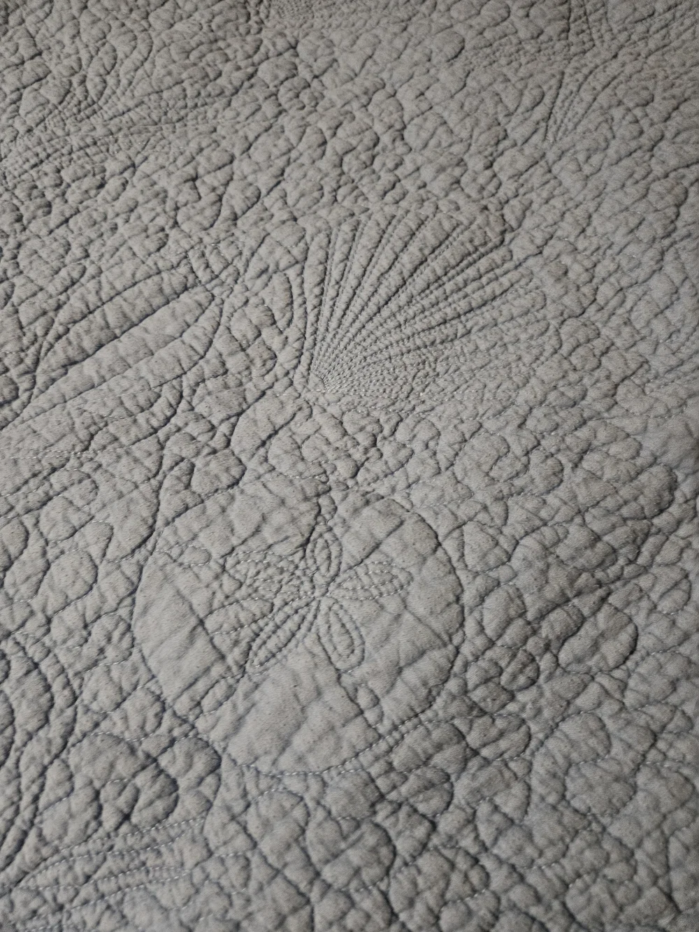 Light Blue Quilted Bedspread - Brand